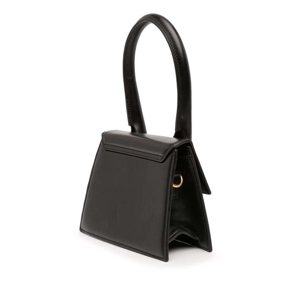 Jacquemus Leather Le Chiquito Moyen Black Leather Good condition - Back View