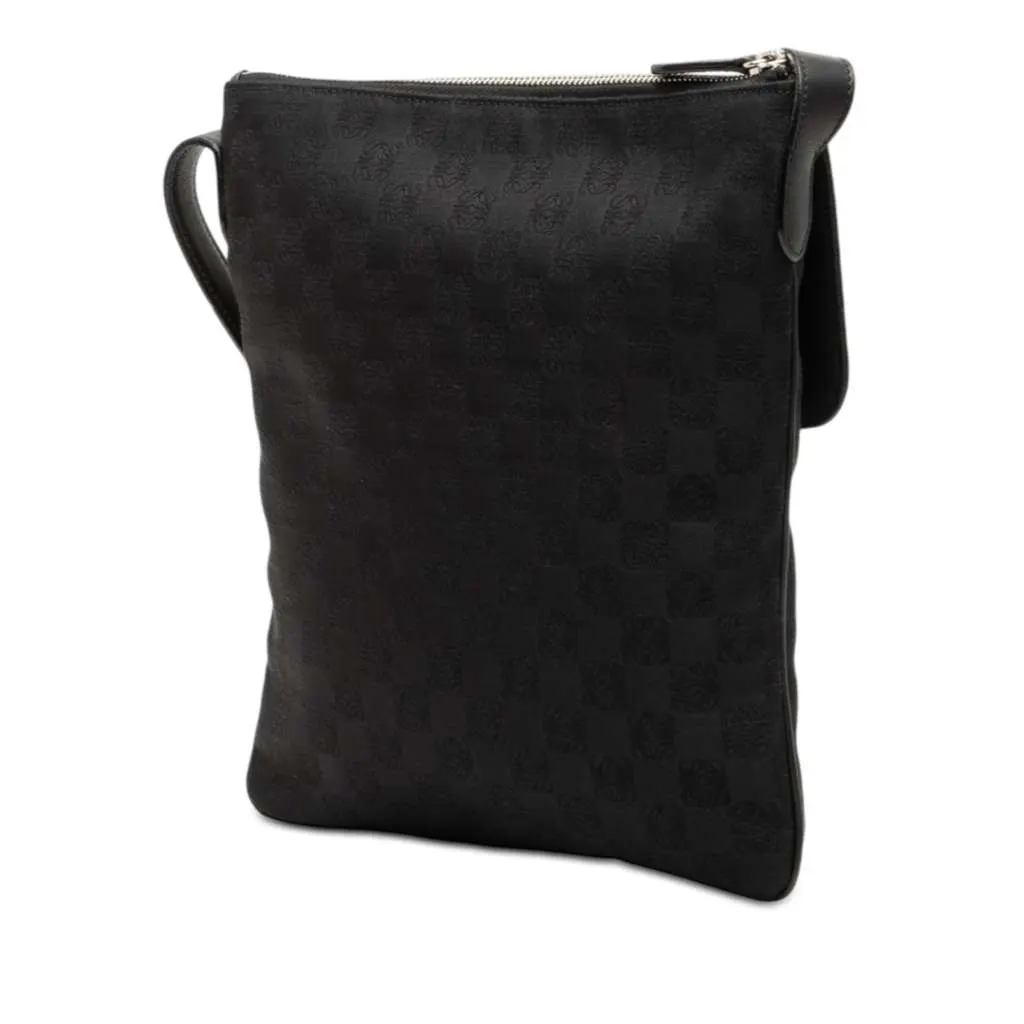 Loewe Anagram Canvas Crossbody Black Canvas Good - Back View