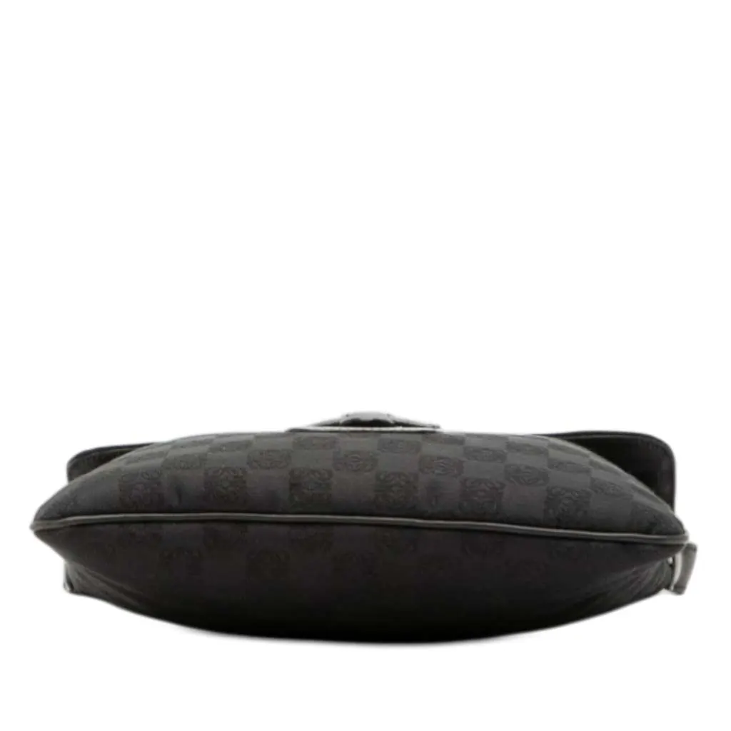 Loewe Anagram Canvas Crossbody Black Canvas Good - Inside View