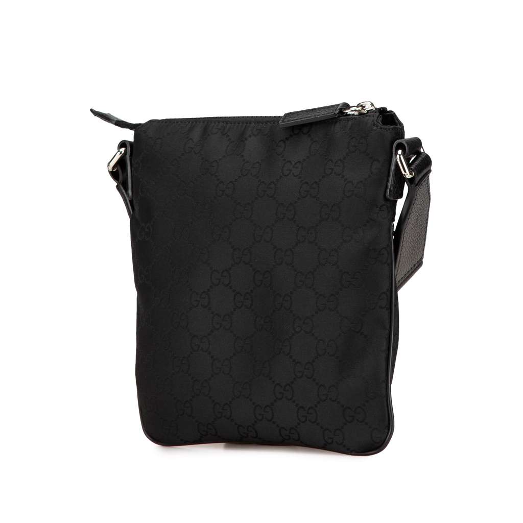 Gucci GG Nylon Web Crossbody Black Good condition - Back View