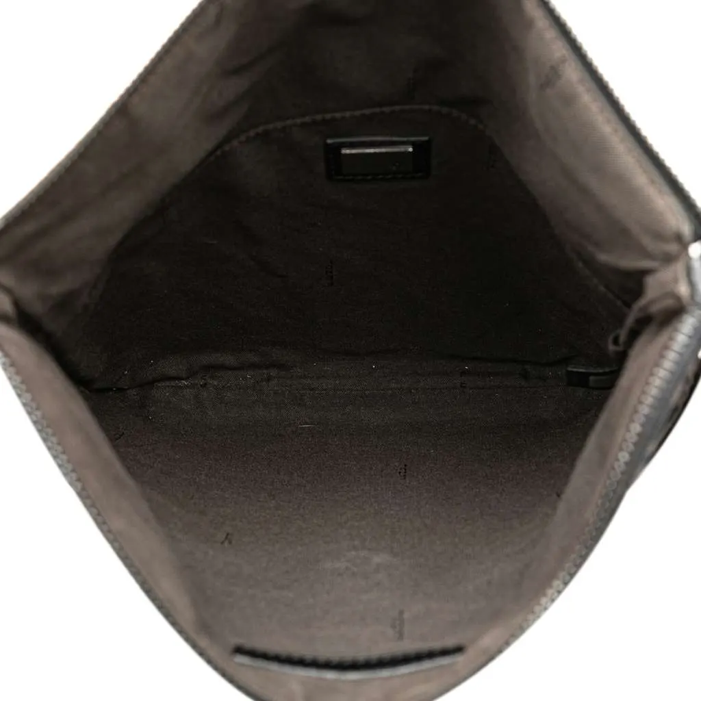 Fendi Zucchino Canvas Crossbody Black Canvas Good - Box View