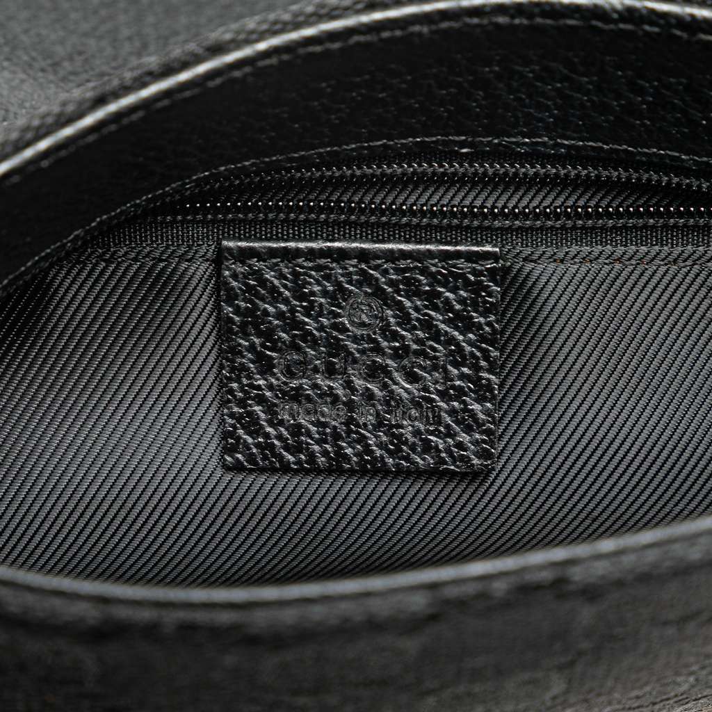 Gucci GG Canvas Jackie Belt Bag Black Canvas Good condition - Box View