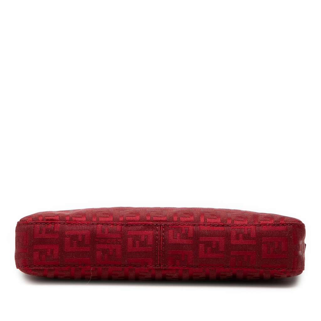 Fendi Zucchino Canvas Pochette Red Canvas Good condition - Inside View