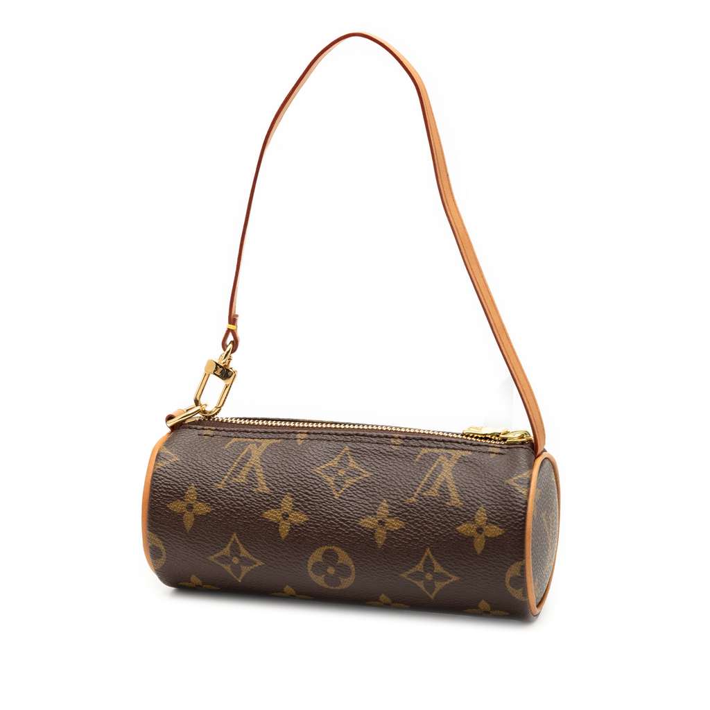 Louis Vuitton Monogram Papillon Pochette Brown Good condition - Back View