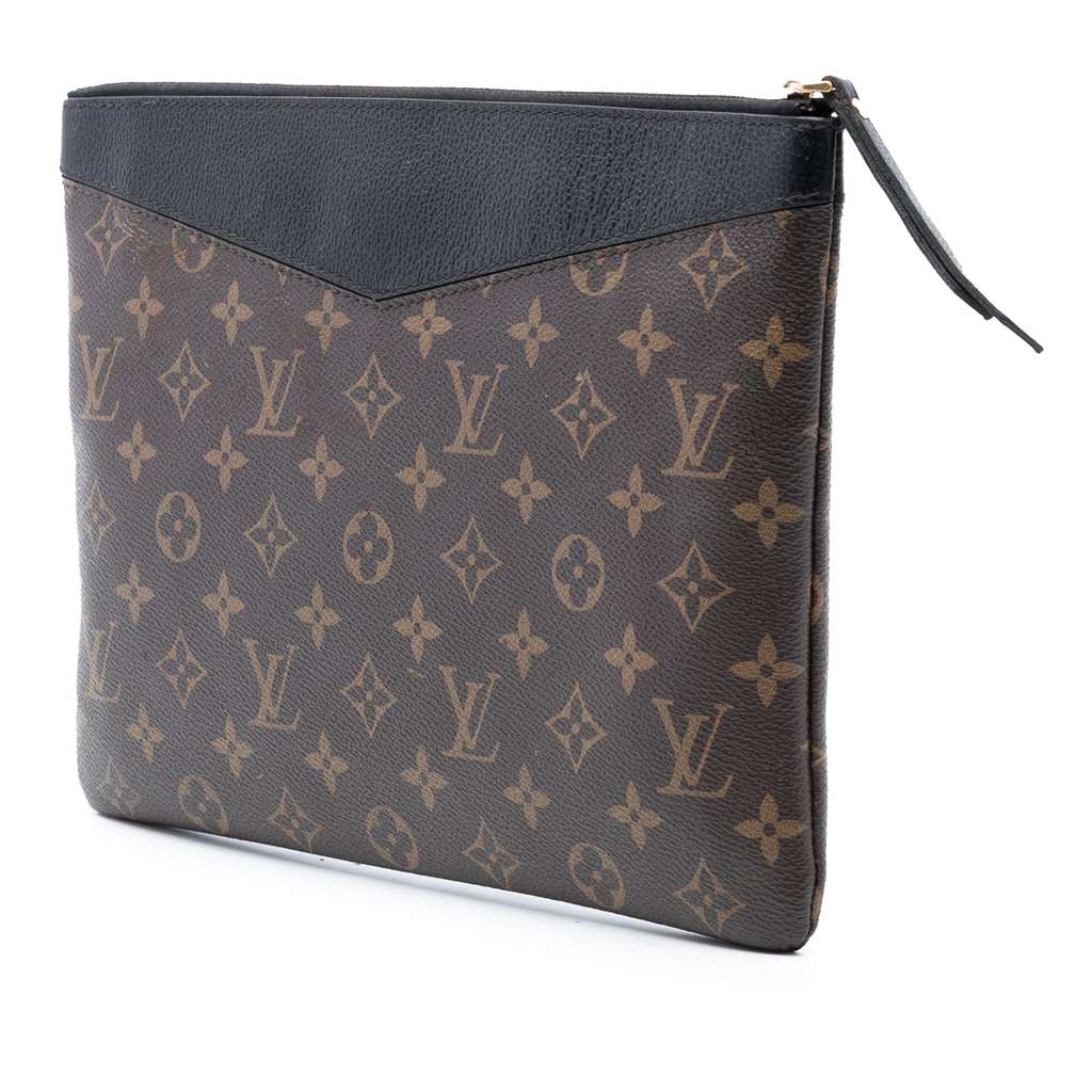 Louis Vuitton Monogram Daily Pouch Brown Good condition - Back View