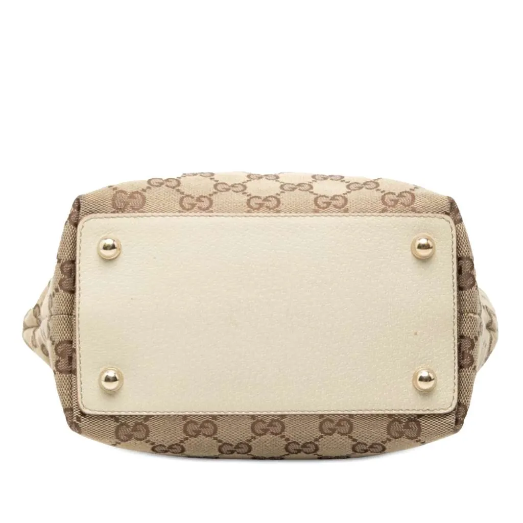 Gucci GG Canvas Eclipse Tote Brown Canvas Very good - Inside View