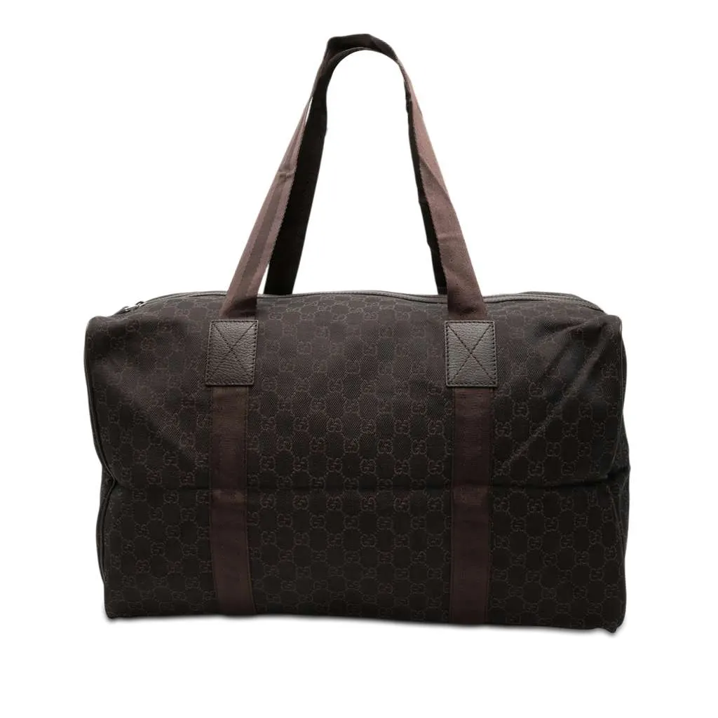 Gucci GG Canvas Travel Bag Brown Canvas Very good - Front View