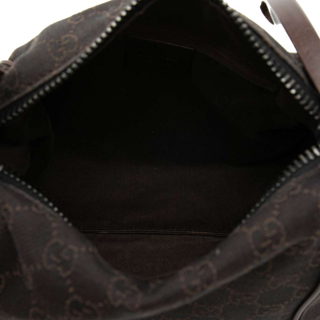 Gucci GG Denim Handbag Brown Denim Good condition - Model View