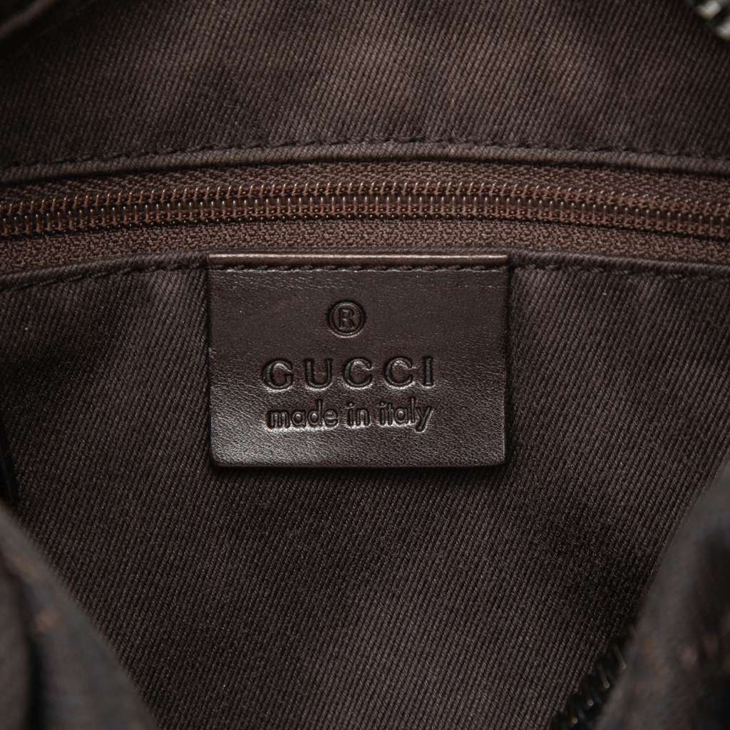 Gucci GG Denim Handbag Brown Denim Good condition - Box View