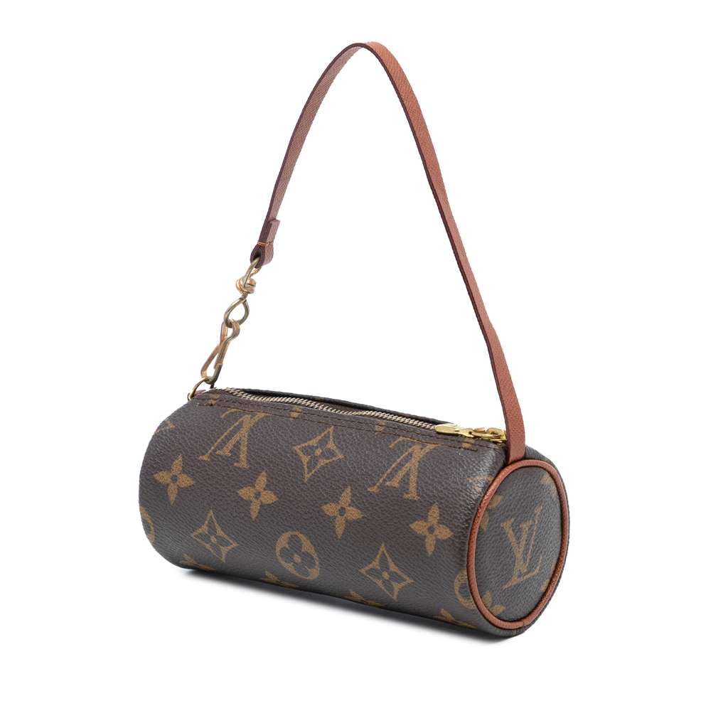 Louis Vuitton Monogram Papillon Pochette Brown Good condition - Back View