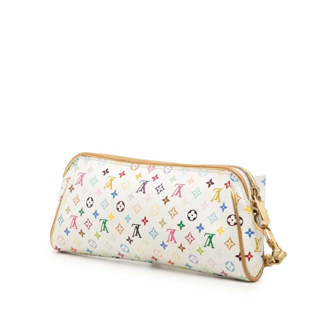 Louis Vuitton Monogram Multicolore Mini Kate Clutch White Good condition - Back View