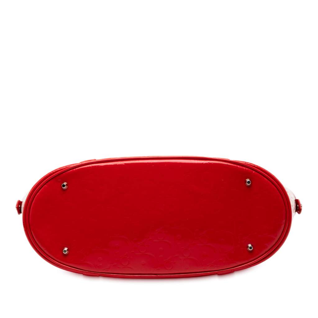 Dior Diorissimo Trotter Patent Tote Red Leather Good condition - Inside View