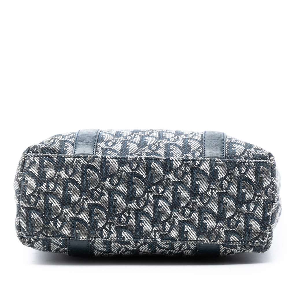 Dior Diorissimo Trotter Canvas Tote Blue Canvas Good condition - Inside View