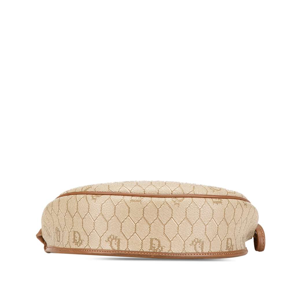 Dior Honeycomb Coated Canvas Crossbody Brown Canvas Good condition - Inside View