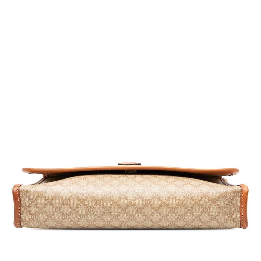 Celine Macadam Coated Canvas Crossbody Brown Canvas Good condition - Inside View