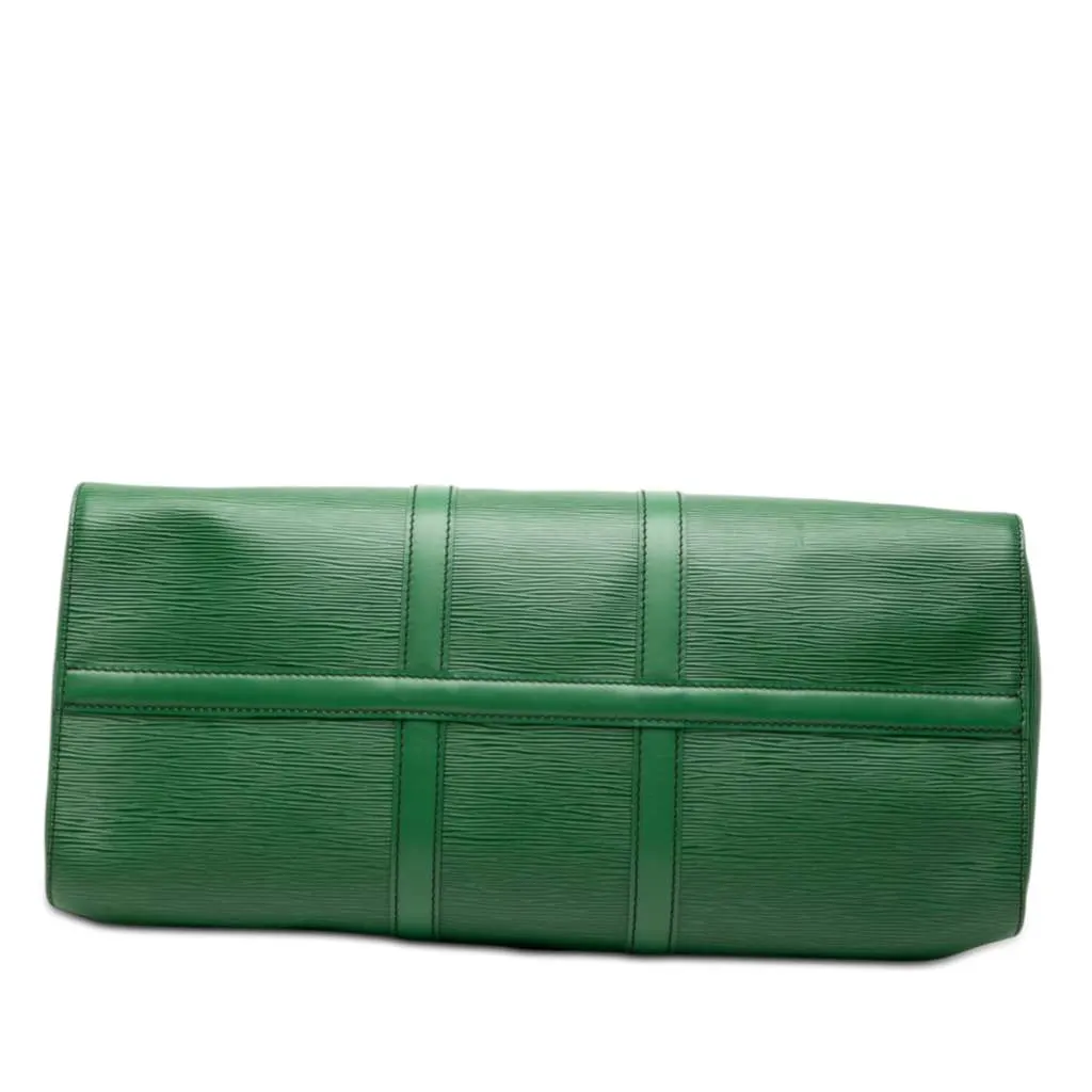 Louis Vuitton Epi Keepall 45 Green Leather Good - Inside View