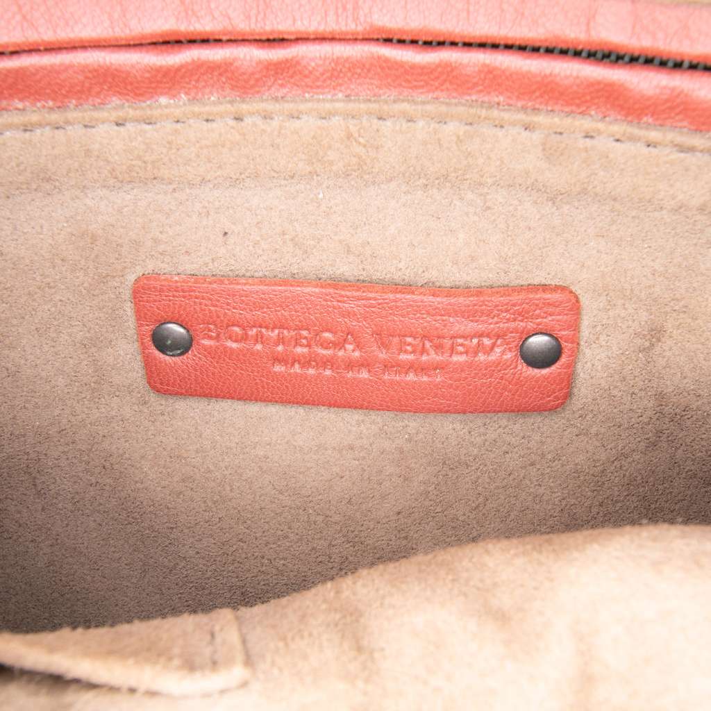 Bottega Veneta Nappa Intrecciato Nodini Crossbody Red Leather Good condition - Box View