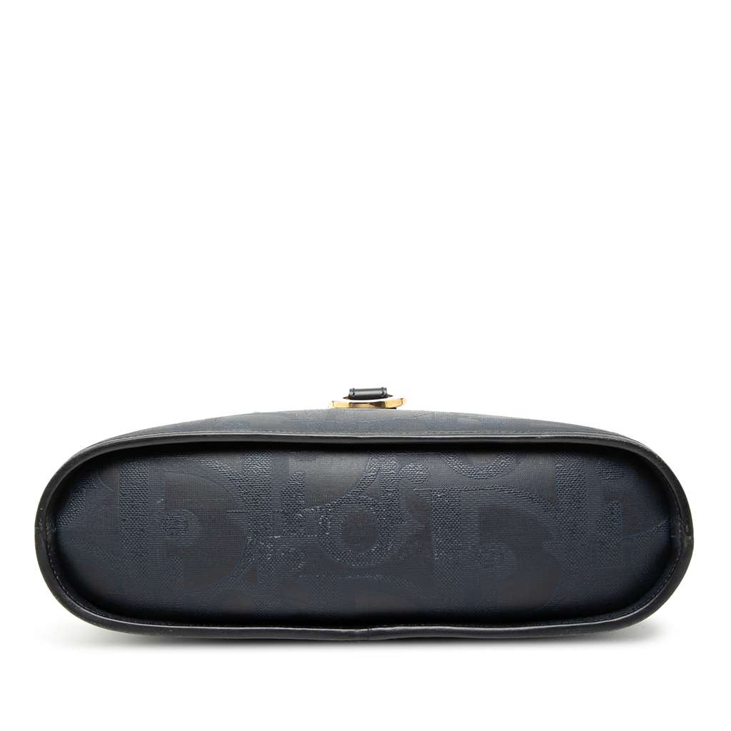 Dior Diorissimo Trotter Coated Canvas Handbag Blue Canvas Good condition - Inside View