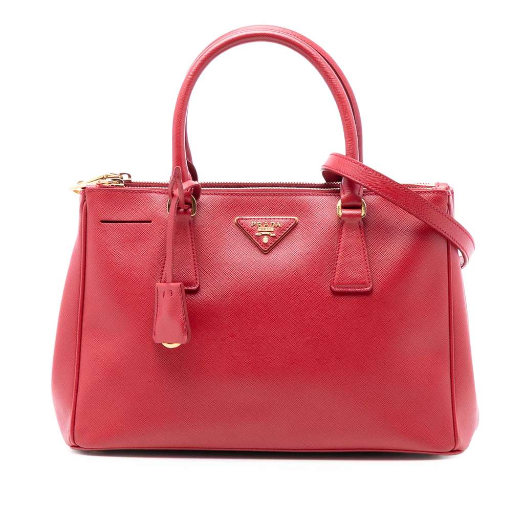 برادا حقيبة سافيانو لوكس غاليريا صغيرة بسحاب مزدوج