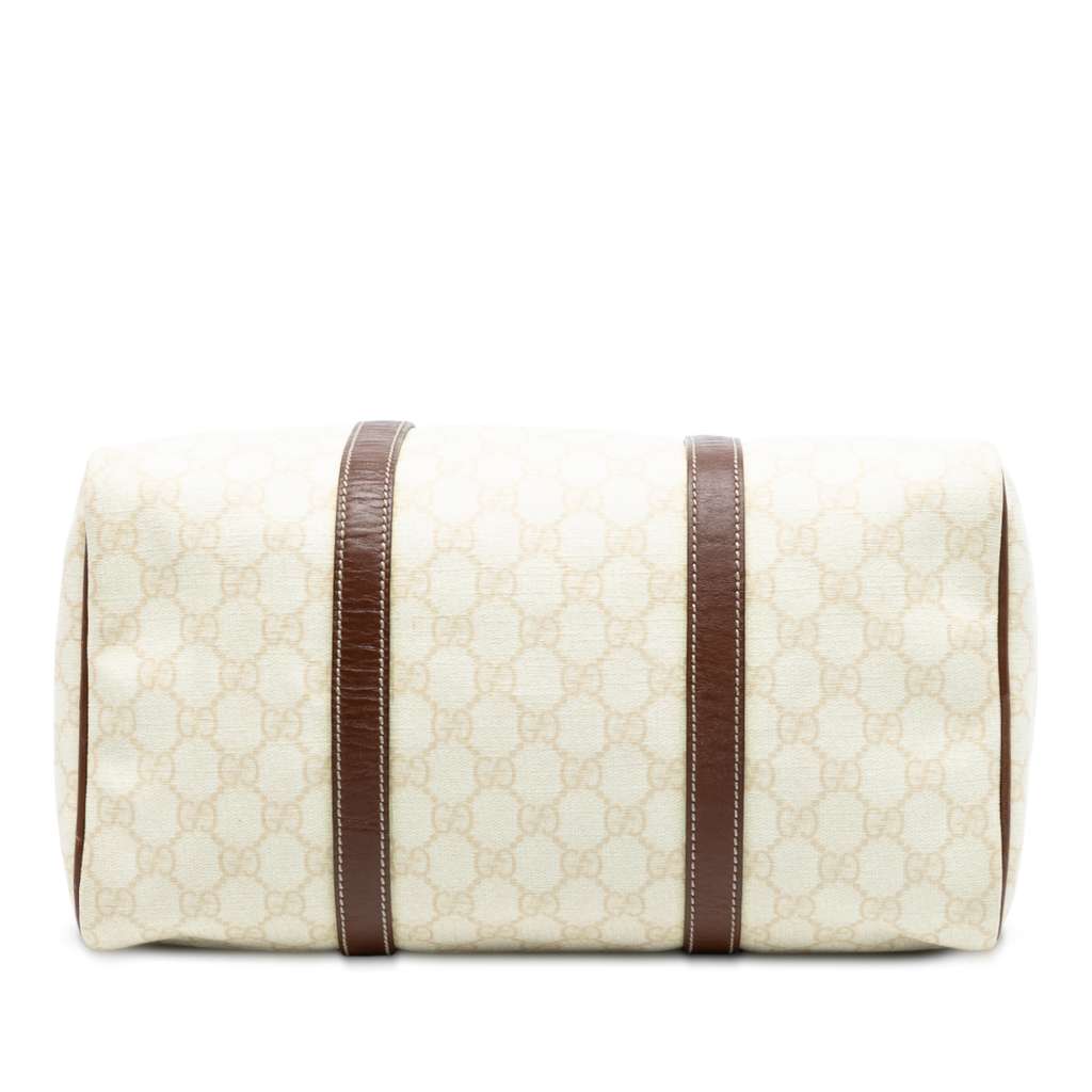 Gucci Medium GG Supreme Joy Boston Bag White Canvas Good condition - Inside View
