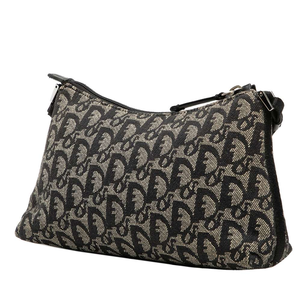 Dior Diorissimo Trotter Canvas Shoulder Bag Blue Canvas Good condition - Back View