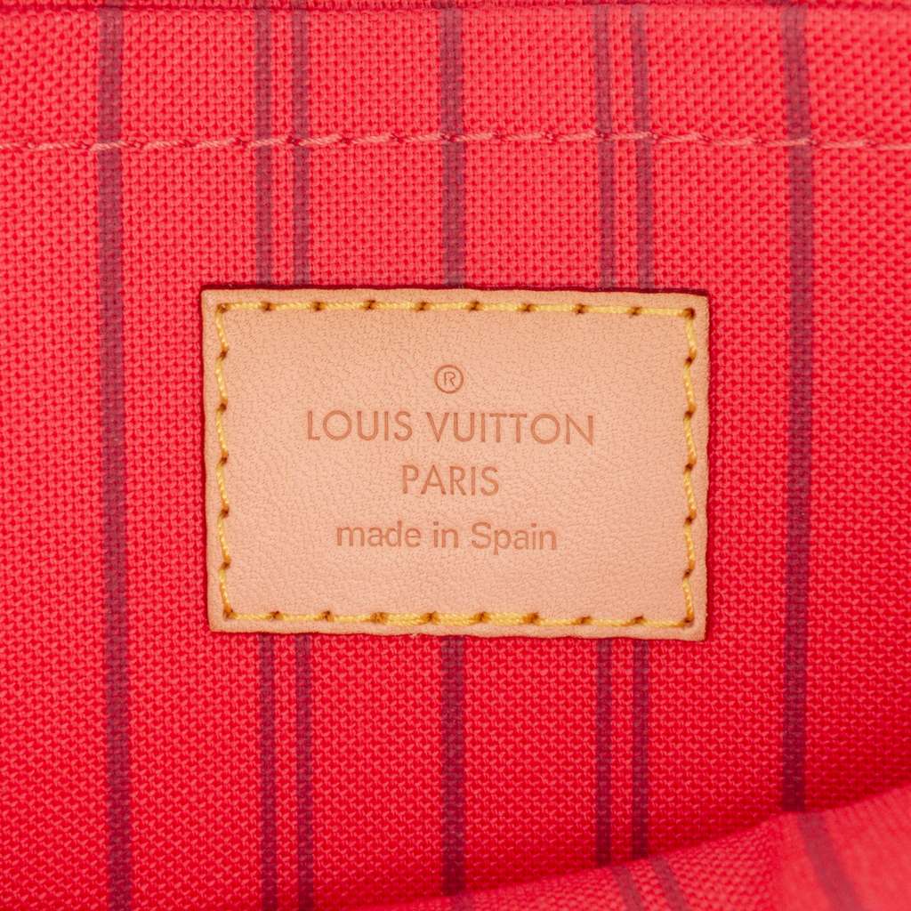 Louis Vuitton Monogram Neverfull MM Pouch Brown Good condition - Box View