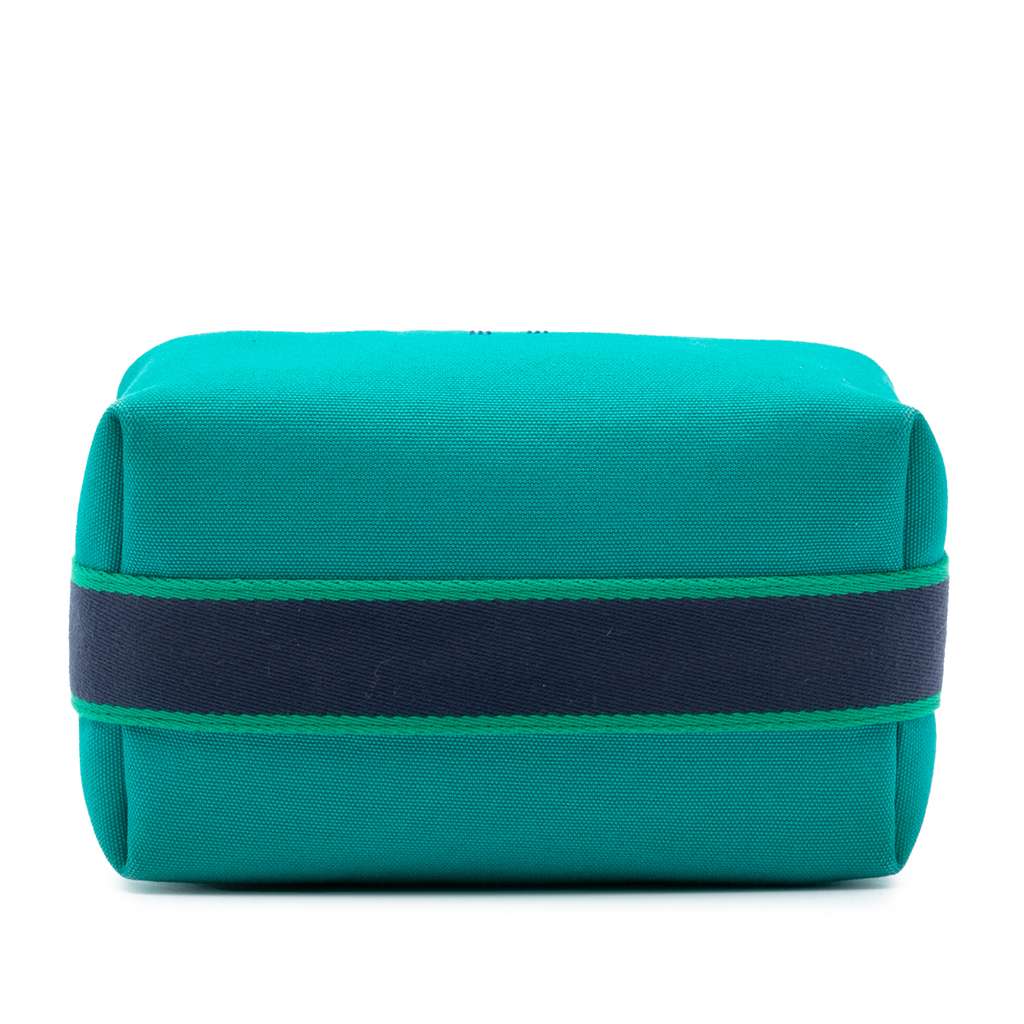 Hermès Small Canvas Bride A Brac Case Blue Canvas Good condition - Inside View