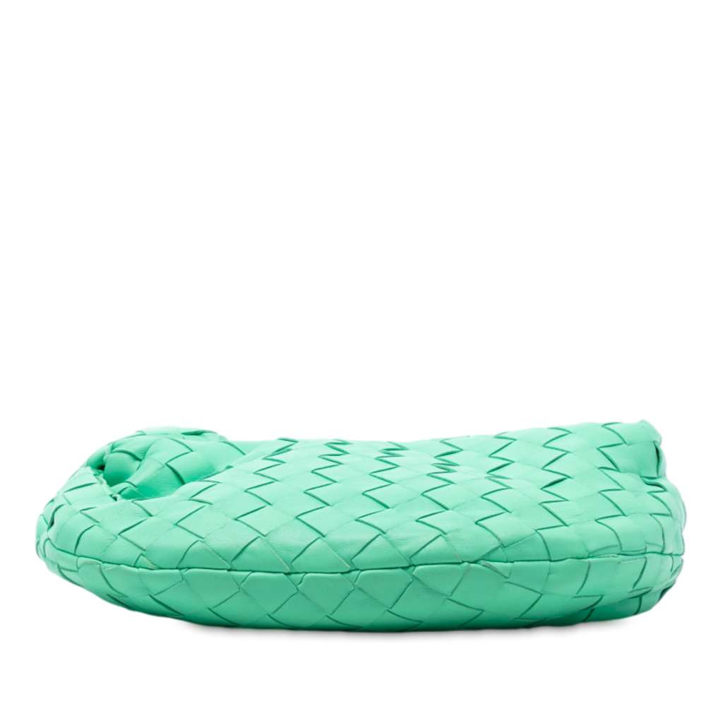 Bottega Veneta Mini Nappa Intrecciato Jodie Green Leather Good condition - Inside View