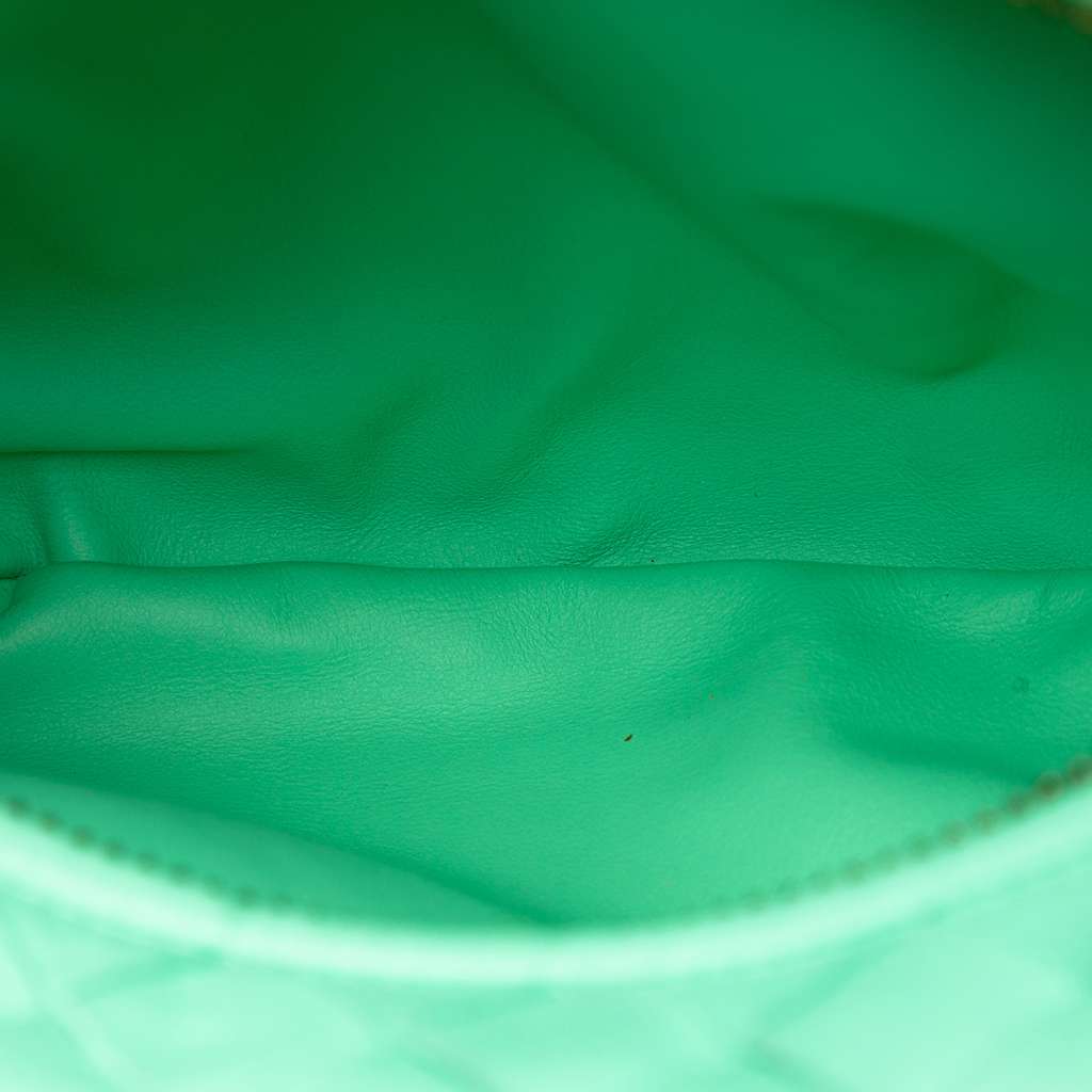 Bottega Veneta Mini Nappa Intrecciato Jodie Green Leather Good condition - Model View