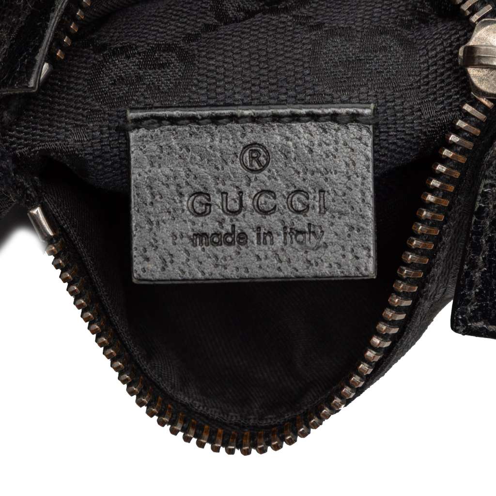Gucci GG Canvas Double Pocket Belt Bag Black Canvas Good condition - Box View