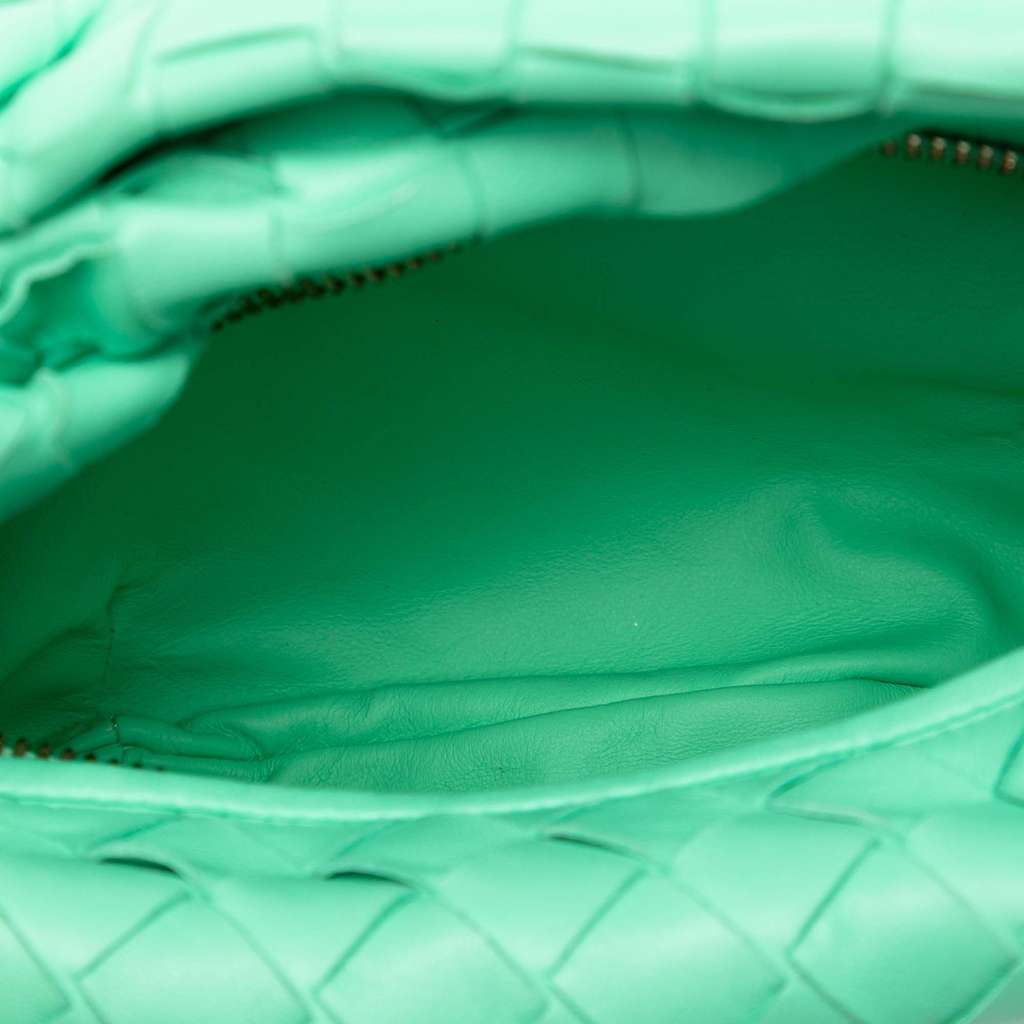 Bottega Veneta Mini Nappa Intrecciato Jodie Green Leather Good condition - Model View