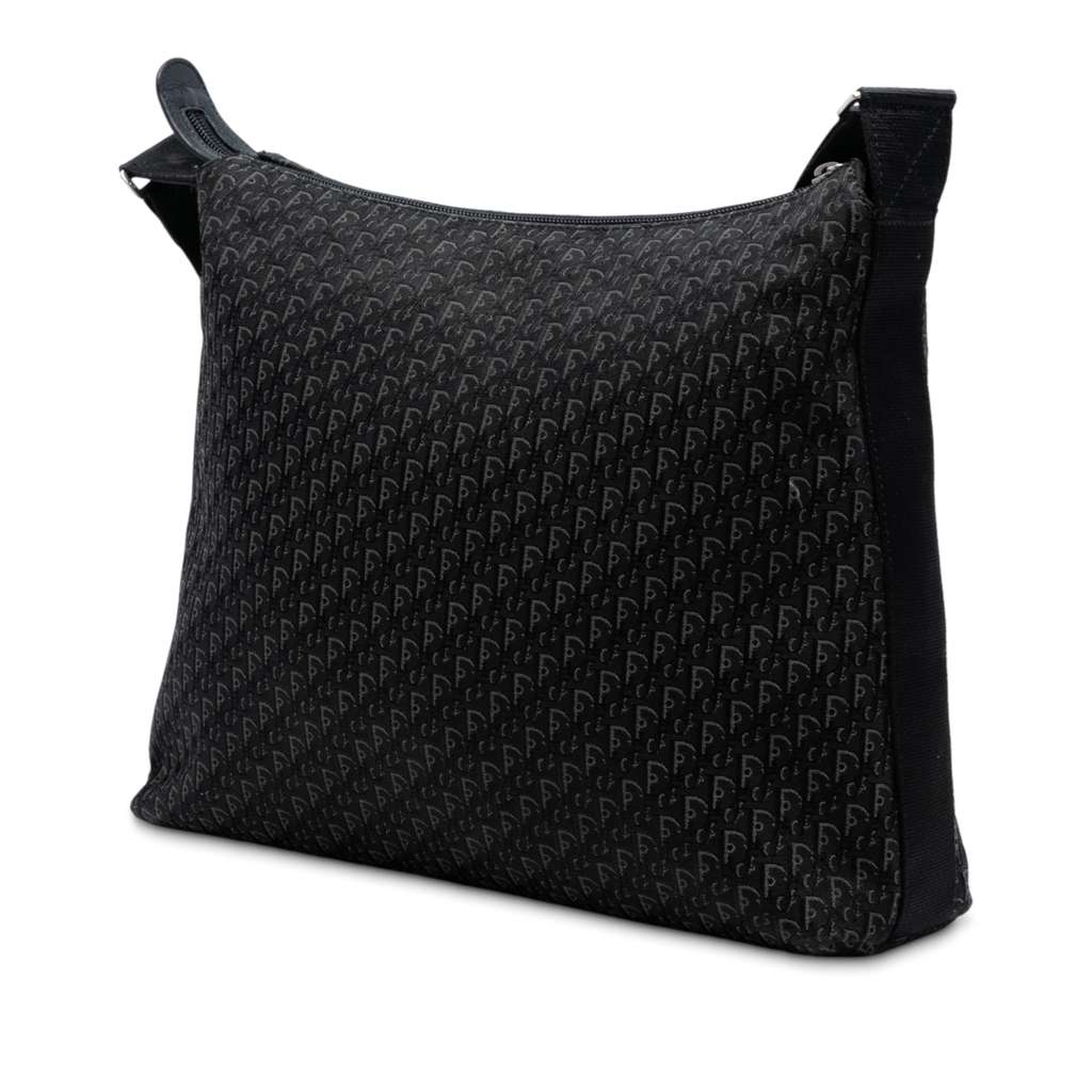 Dior Diorissimo Trotter Canvas Messenger Bag Black Canvas Good condition - Back View