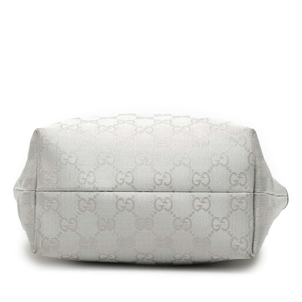Gucci GG Canvas Tote Silver Canvas Good condition - Inside View