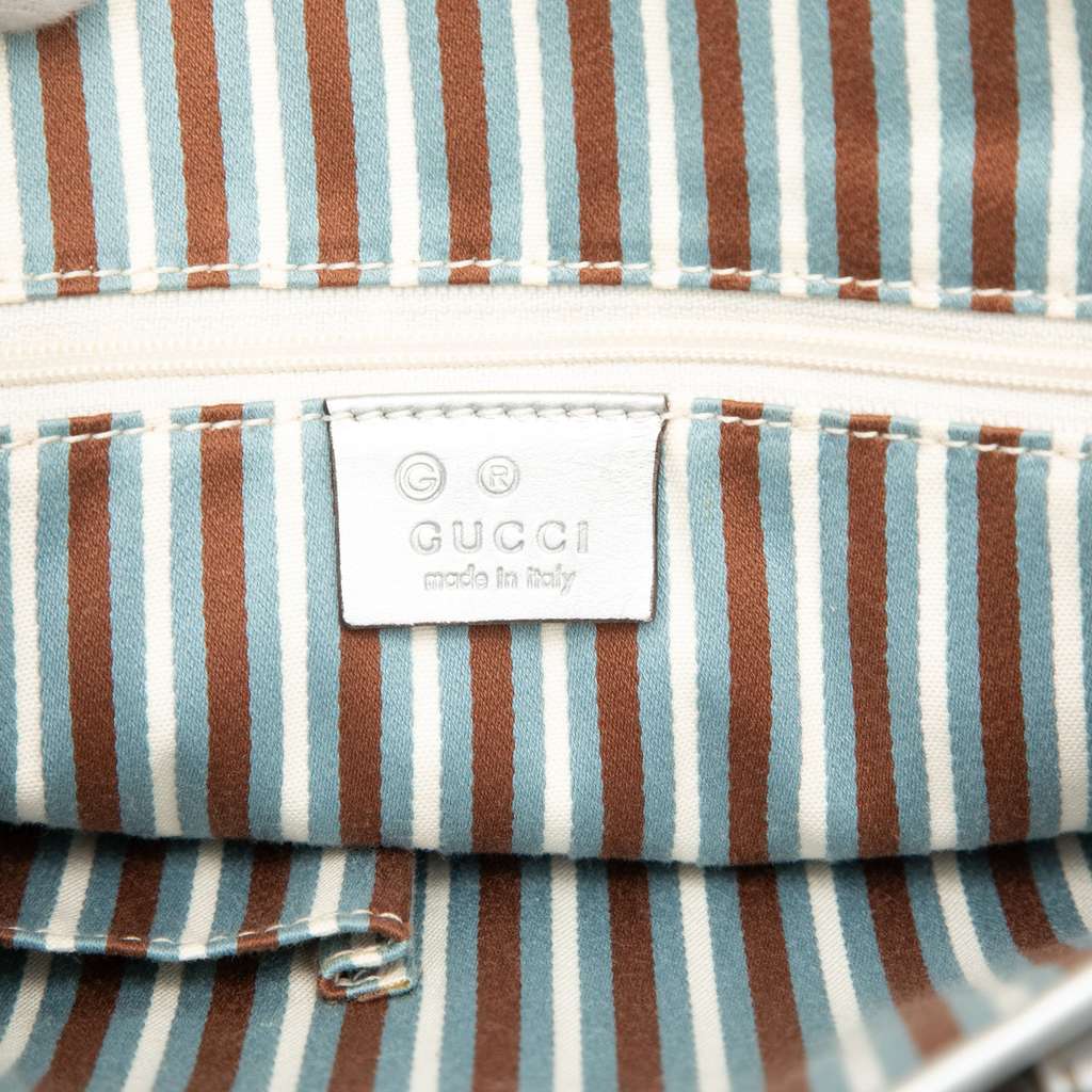 Gucci GG Canvas Tote Silver Canvas Good condition - Box View