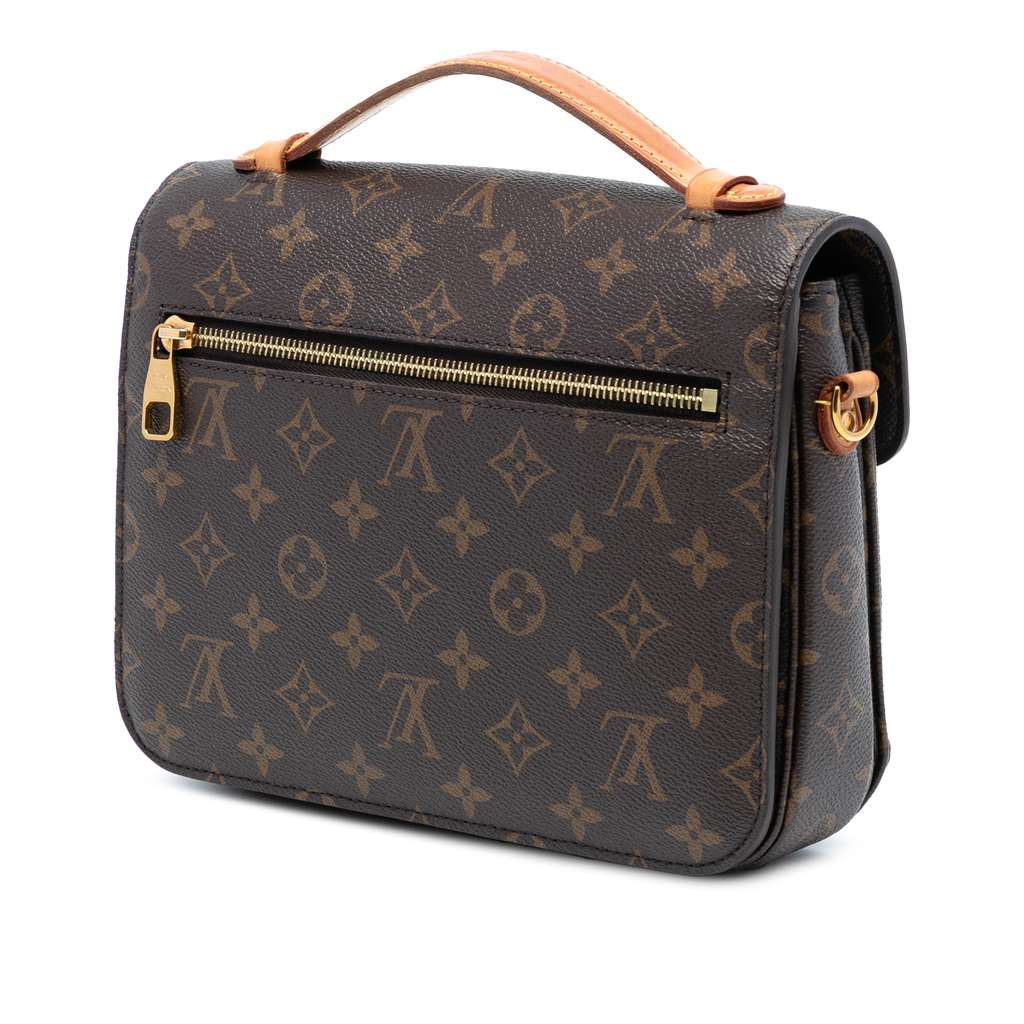 Louis Vuitton Monogram Pochette Metis Brown Good condition - Back View
