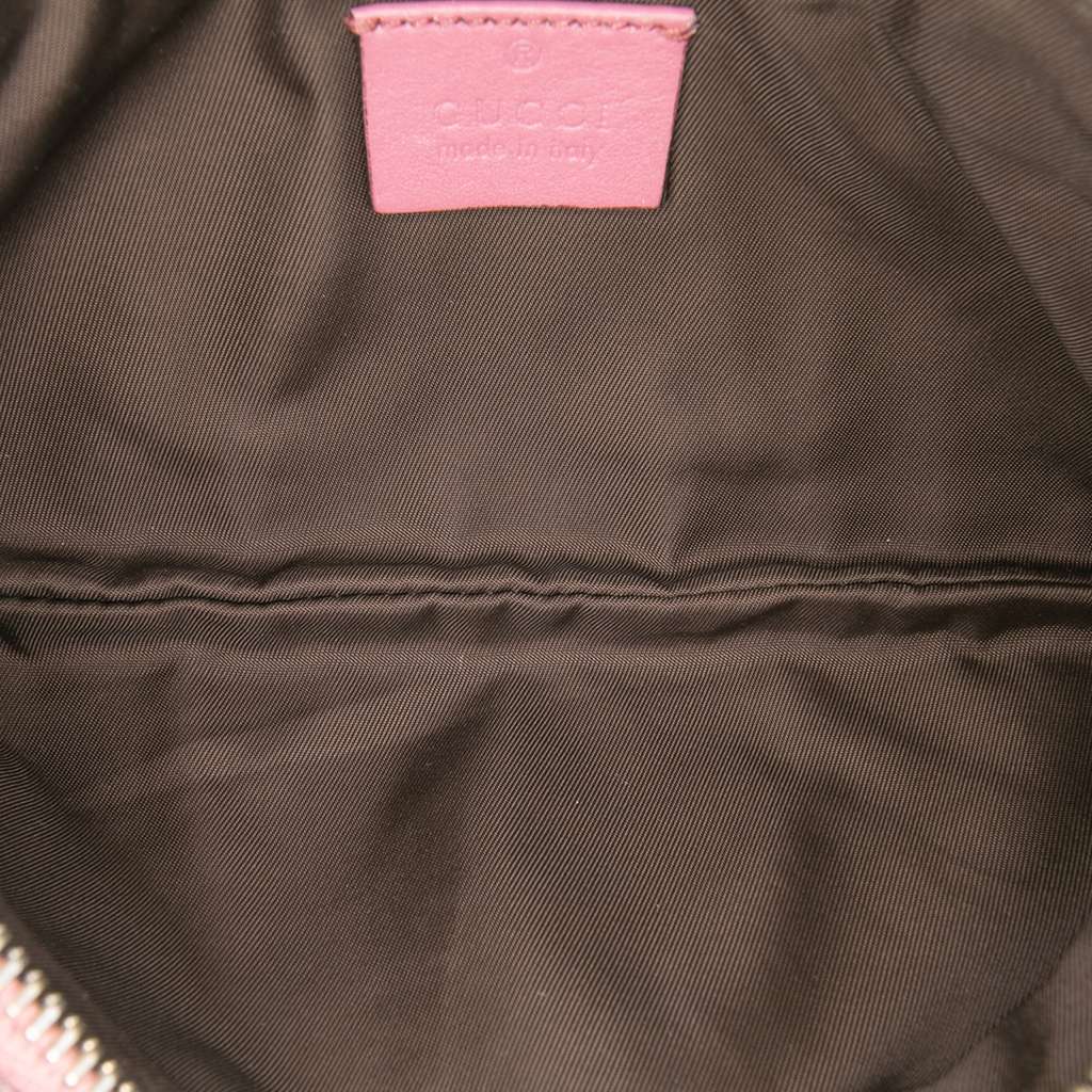 Gucci Microguccissima New Britt Wristlet Clutch Pink Leather Good condition - Model View