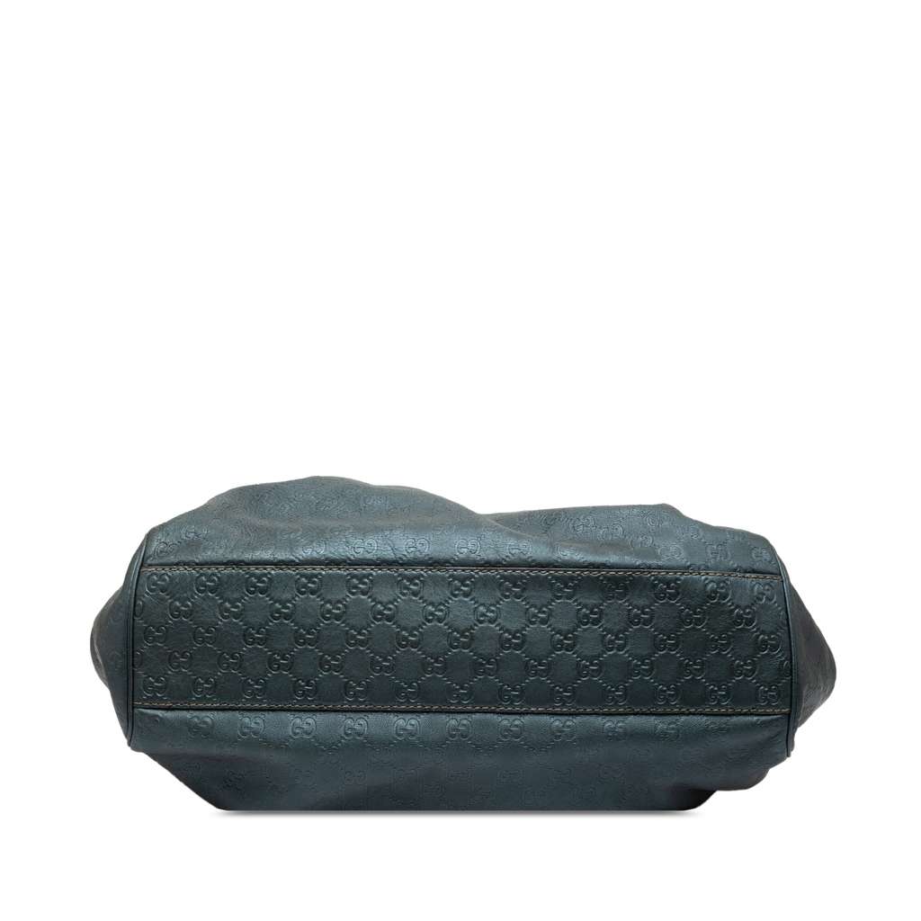 Gucci Large Guccissima Sukey Tote Green Leather Good condition - Inside View