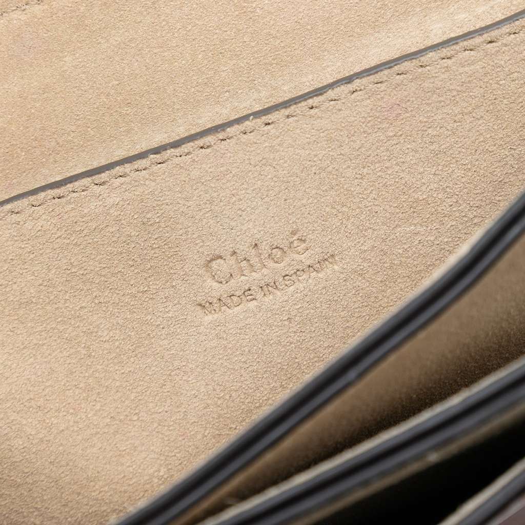 Chloé Small Suede and Calfskin Faye Crossbody Brown Leather Good condition - Box View