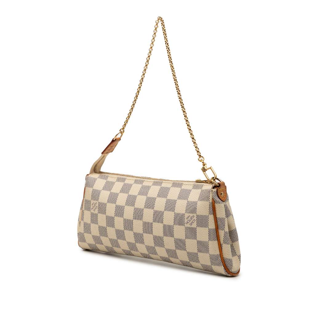 Louis Vuitton Damier Azur Eva White Good condition - Back View
