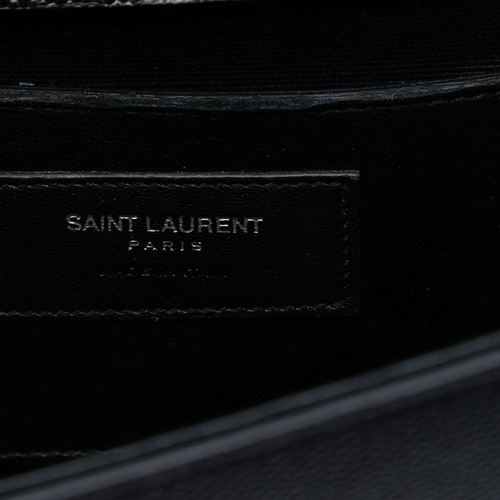 Saint Laurent Medium Grain De Poudre Studded Kate Crossbody Black Leather Good condition - Box View