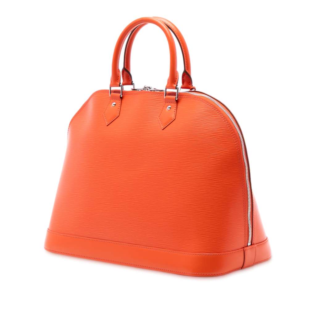 Louis Vuitton Epi Alma GM Orange Leather Good condition - Back View