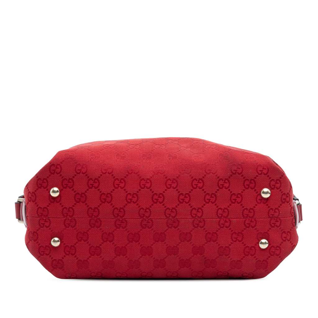 Gucci GG Canvas Boston Bag Red Canvas Good condition - Inside View