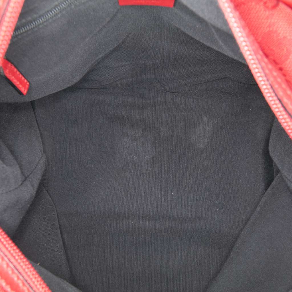 Gucci GG Canvas Boston Bag Red Canvas Good condition - Model View