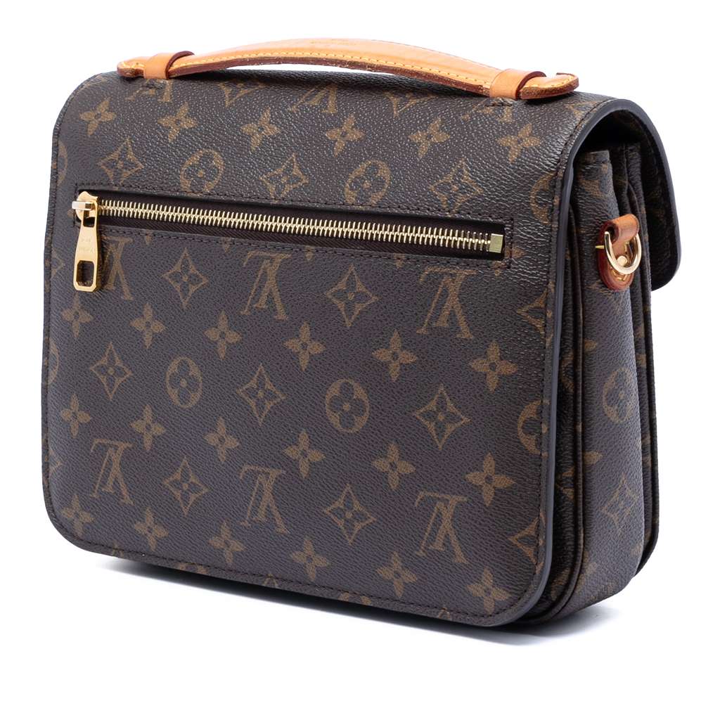 Louis Vuitton Monogram Pochette Metis Brown Good condition - Back View