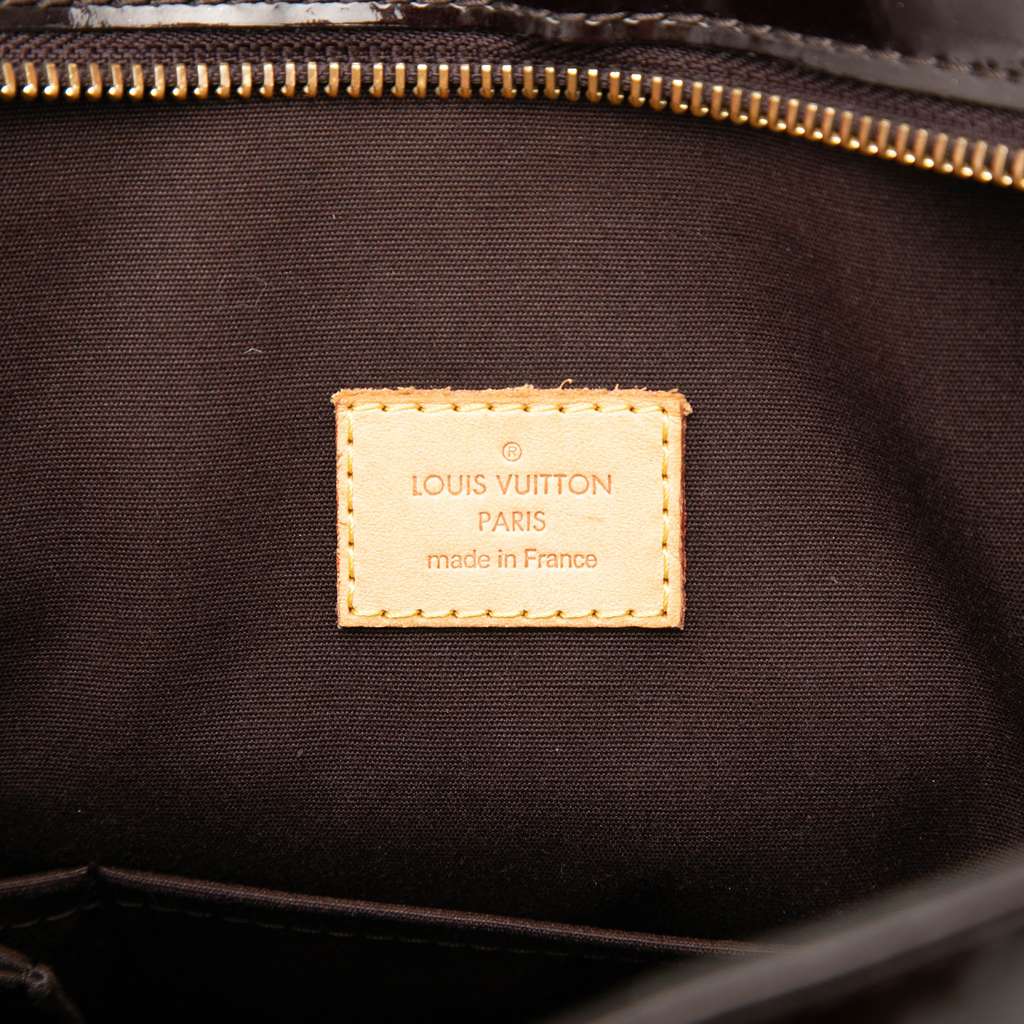 Louis Vuitton Monogram Vernis Brentwood Purple Leather Fair condition - Box View