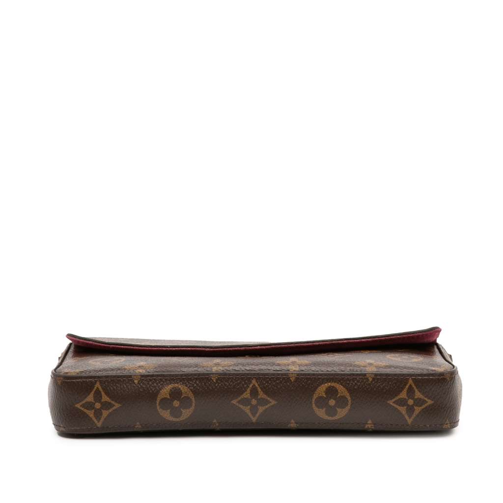 Louis Vuitton Monogram Pochette Felicie Brown Good condition - Inside View