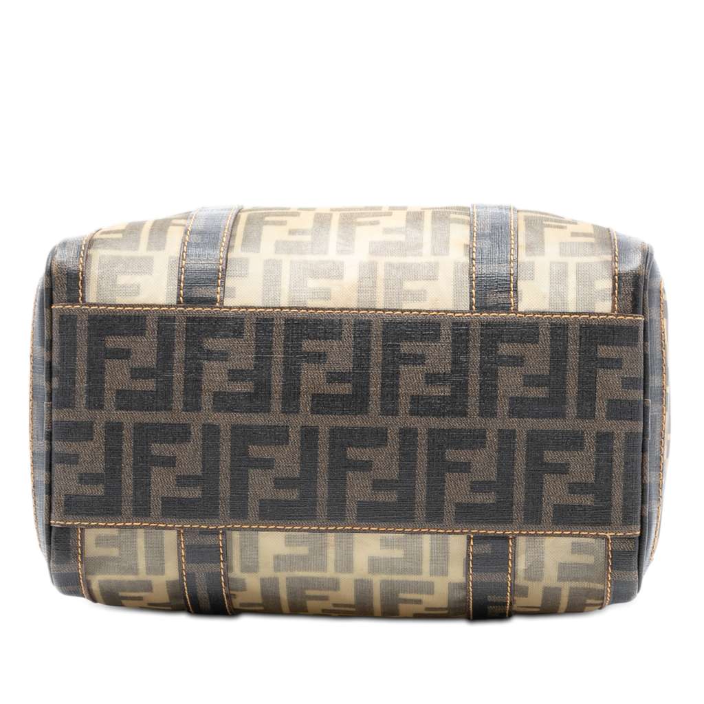 Fendi Zucca Mesh Boston Bag Brown Polyester Good condition - Inside View