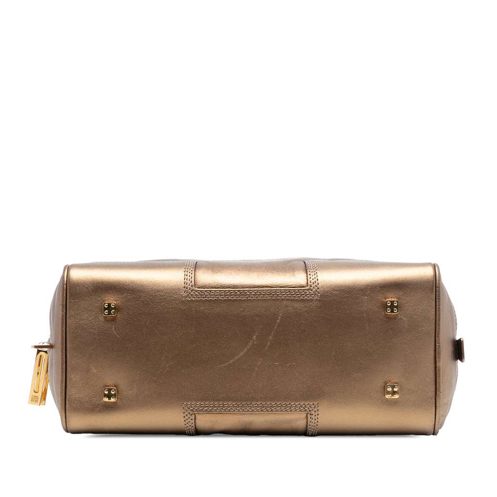 Loewe Metallic Leather Amazona 28 Gold Leather Good condition - Inside View