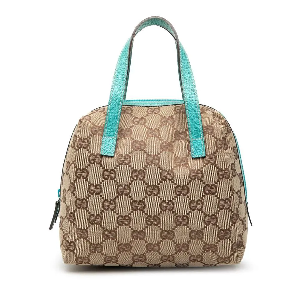 Gucci Mini GG Canvas Balthus Tofu Bag Brown Canvas Very good - Front View
