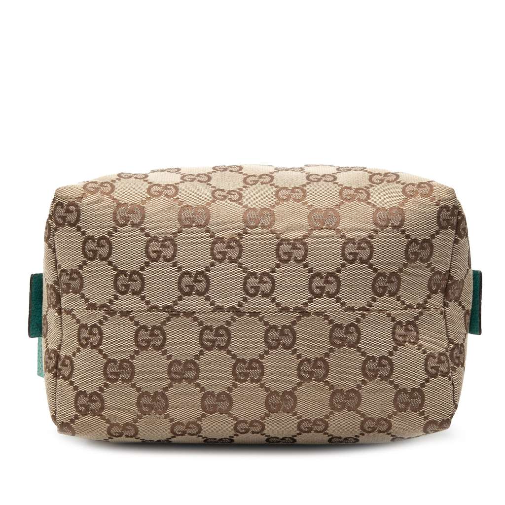 Gucci Mini GG Canvas Balthus Tofu Bag Brown Canvas Good condition - Inside View